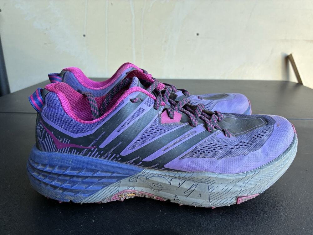 Hoka One One Speedgoat 4 Vibram Women's Trail Running Sneaker Shoes US Size 10